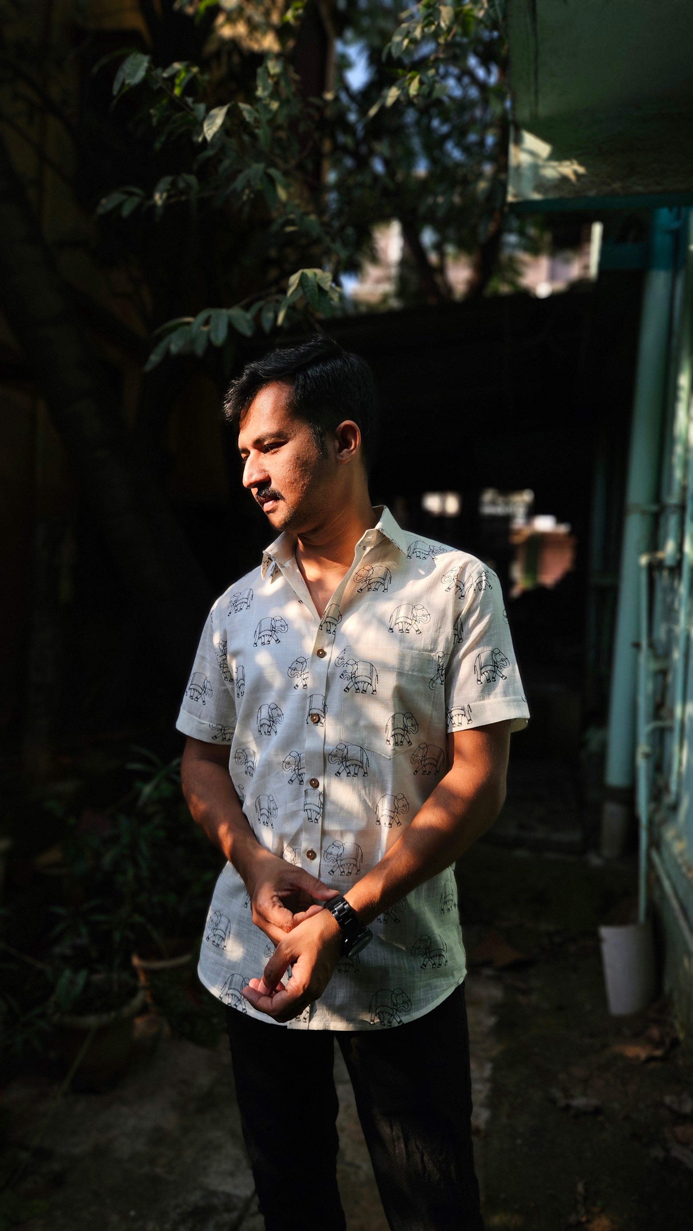 Elephant printed shirt