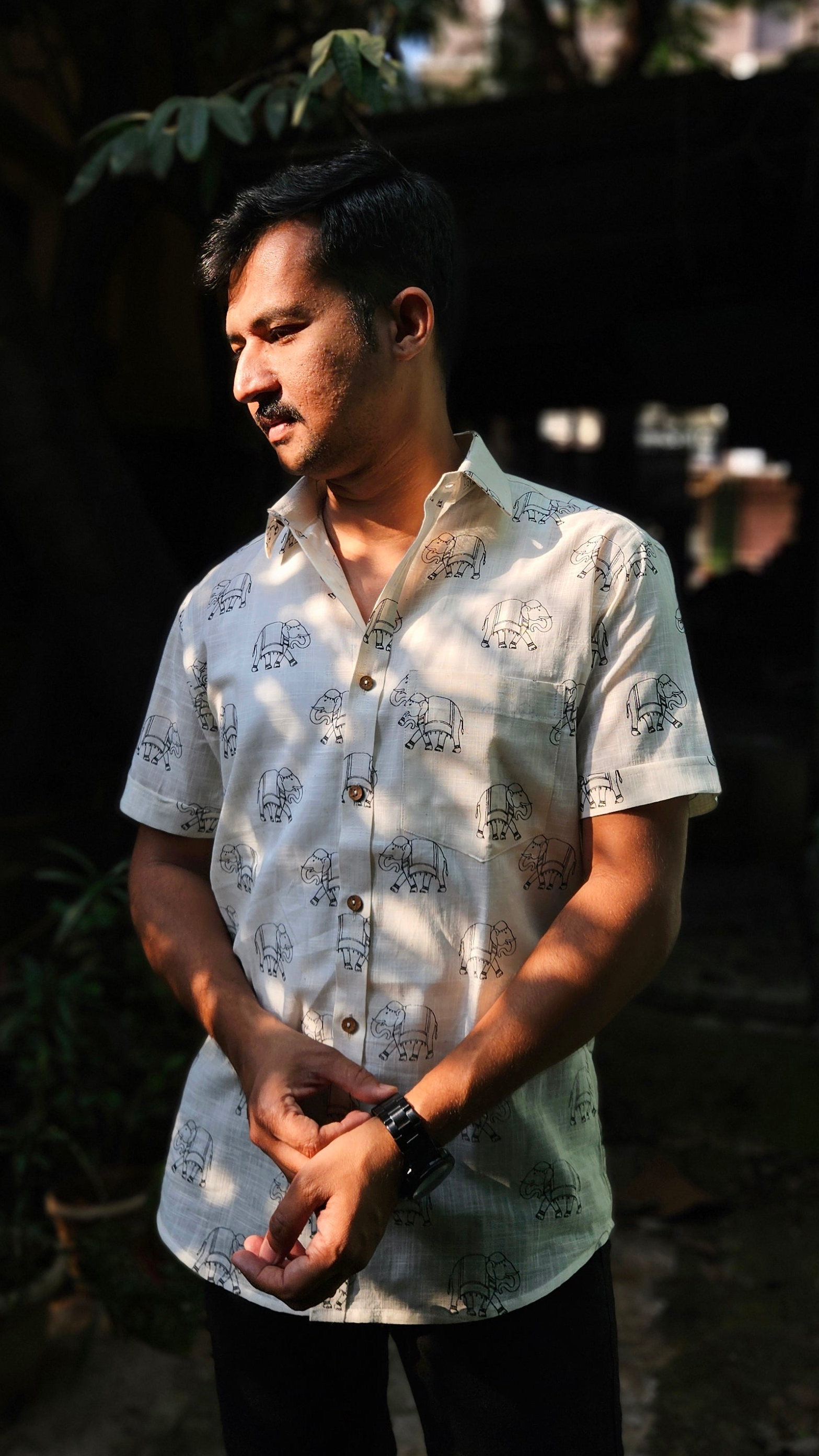 Elephant printed shirt