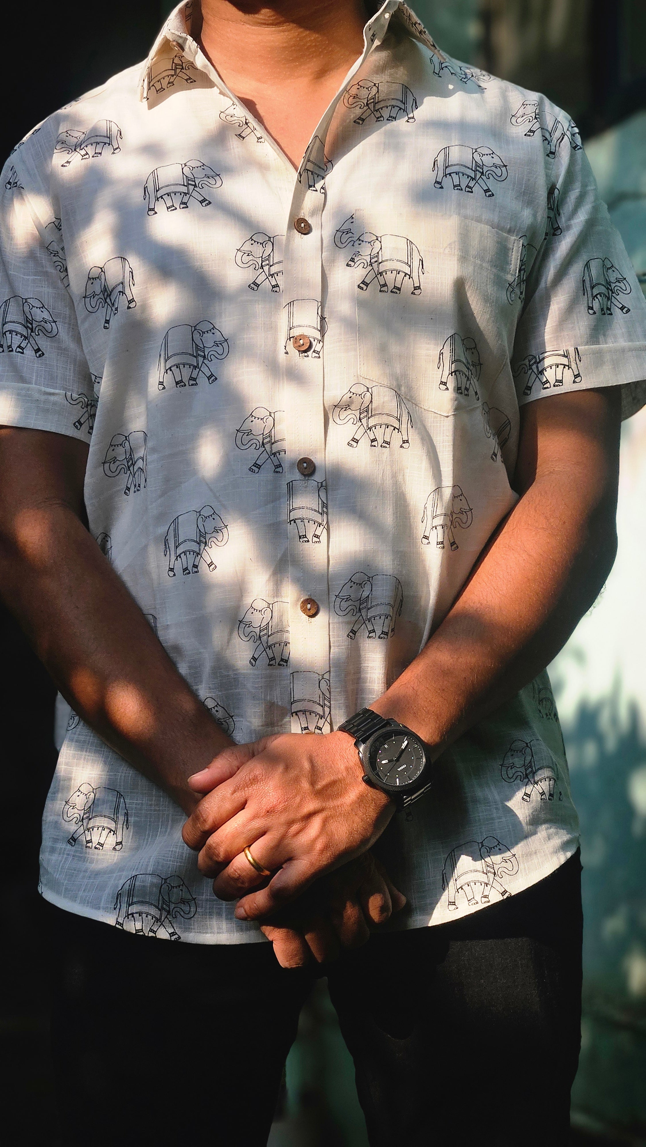 Elephant printed shirt