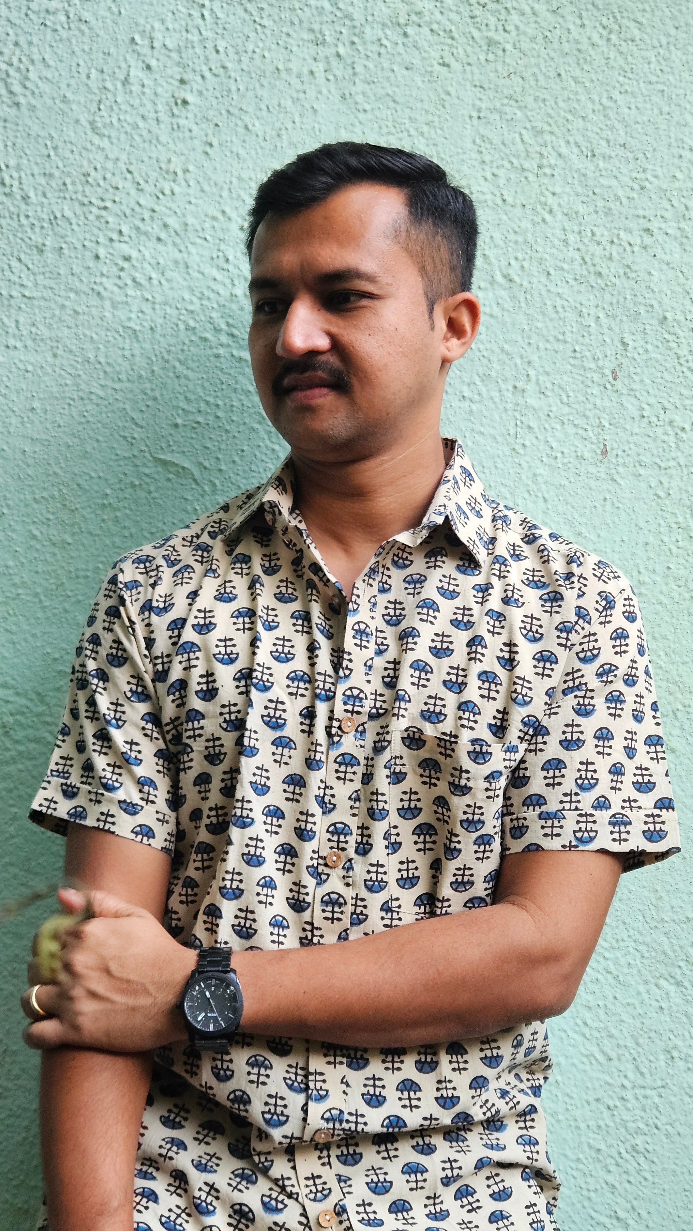 Handblock printed shirt