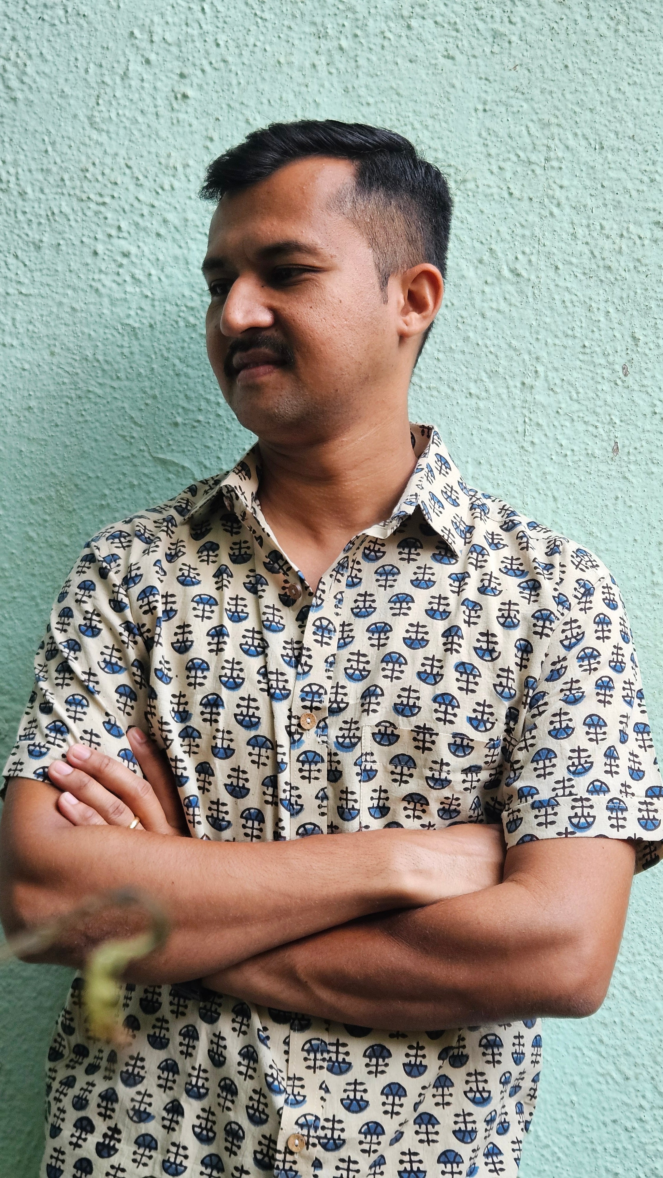 Handblock printed shirt