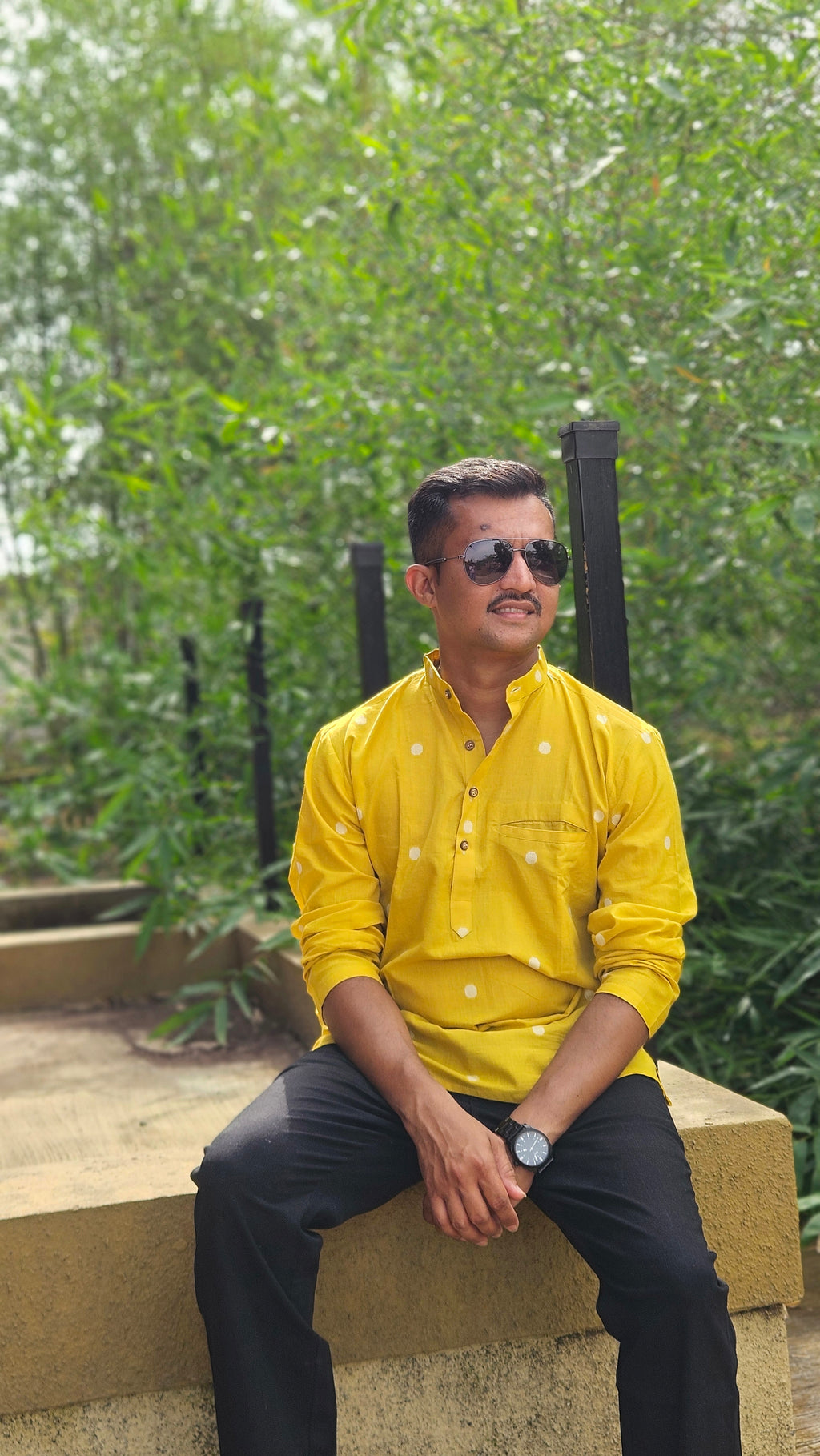 Mustard bloom kurta💛