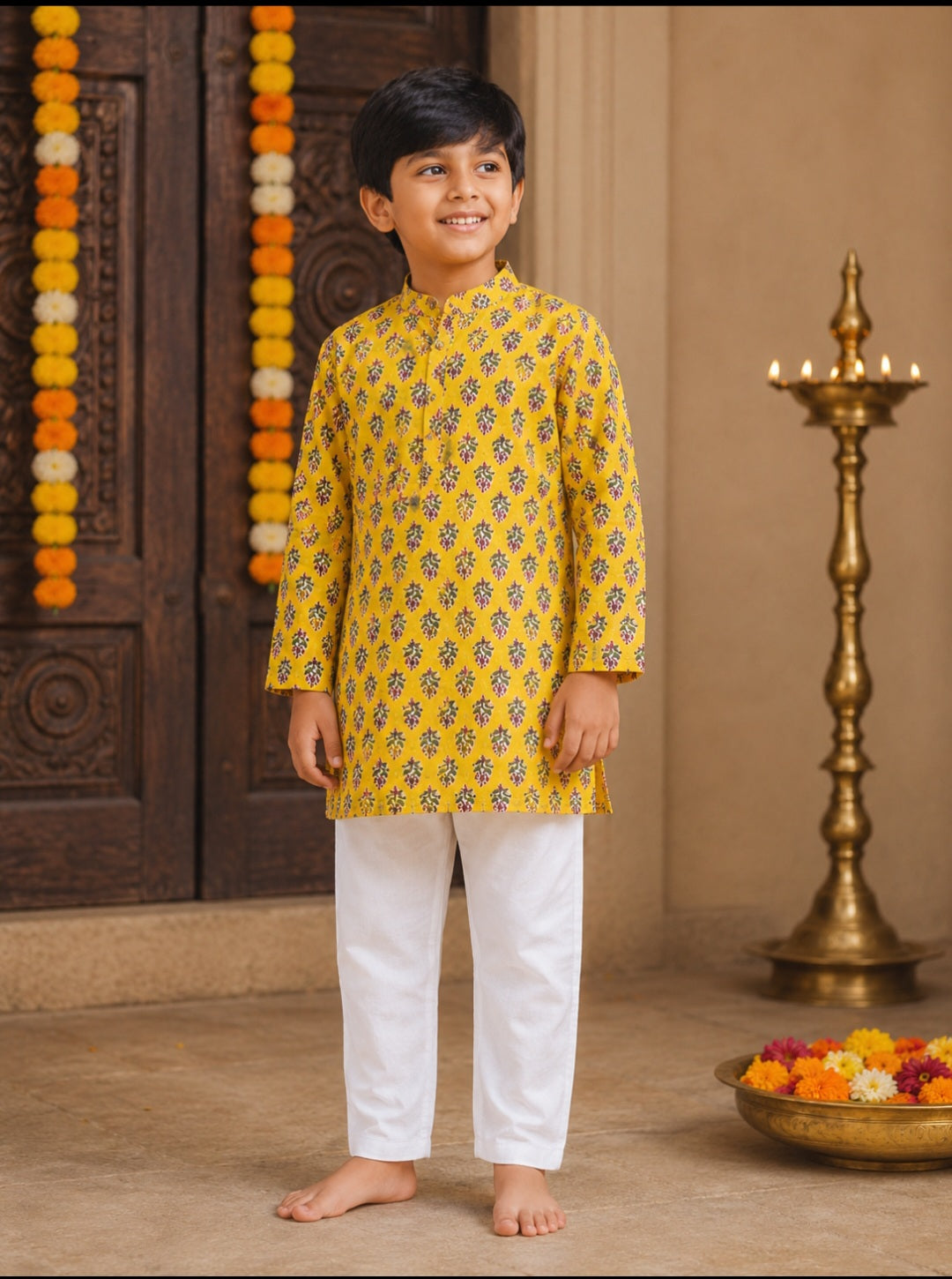 Yellow kurta & pant set