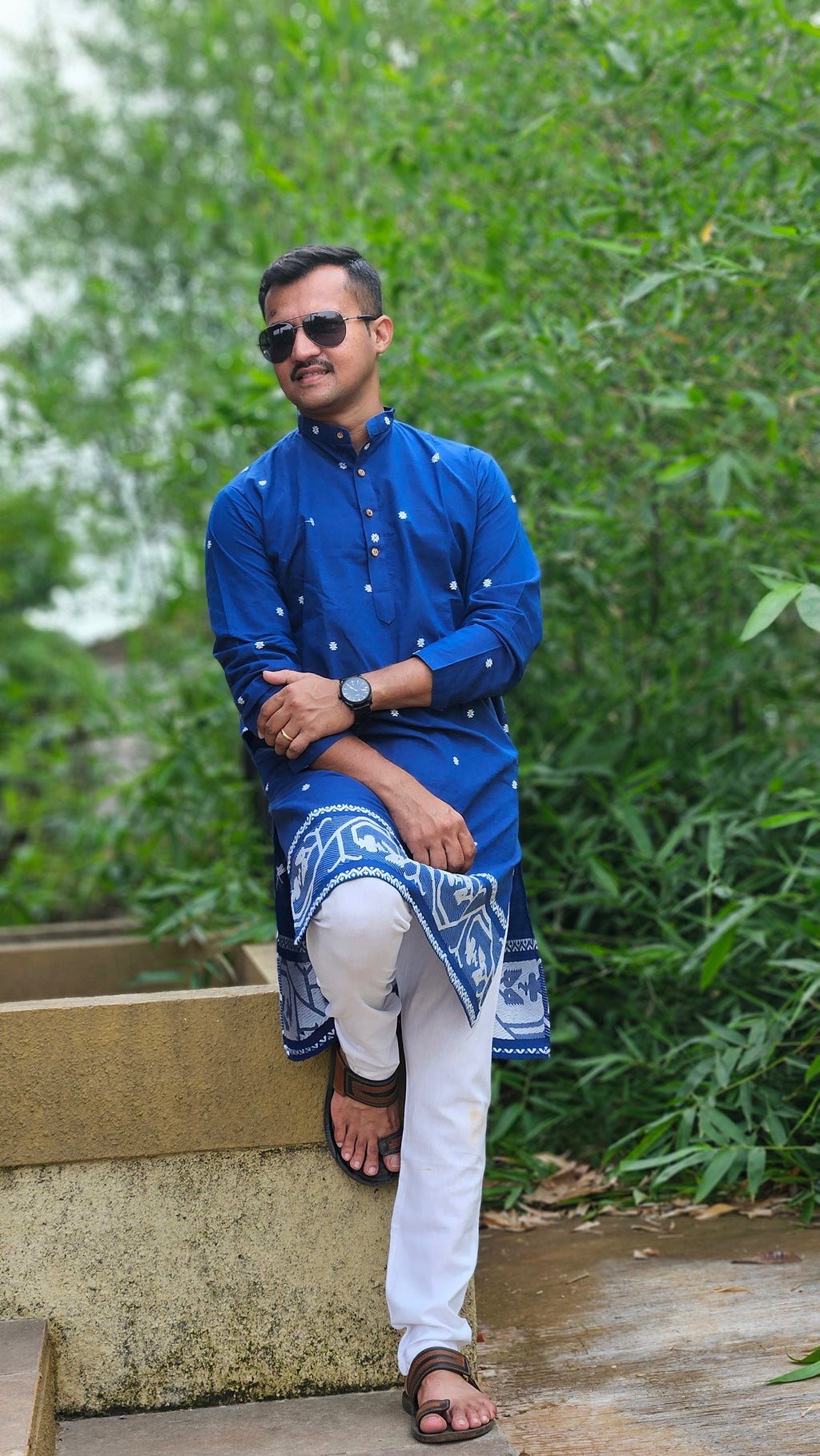 Royal Indigo Heritage Kurta💙