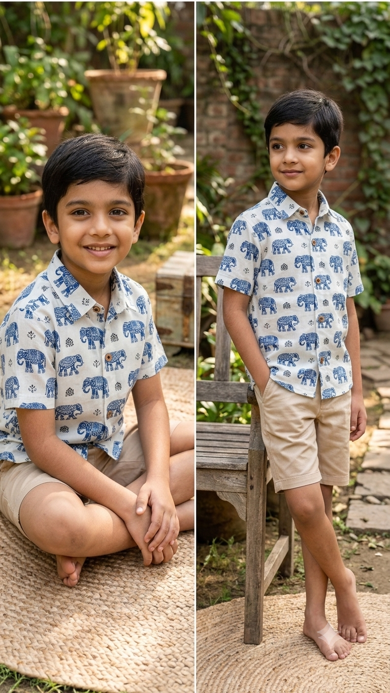 Elephant printed shirt