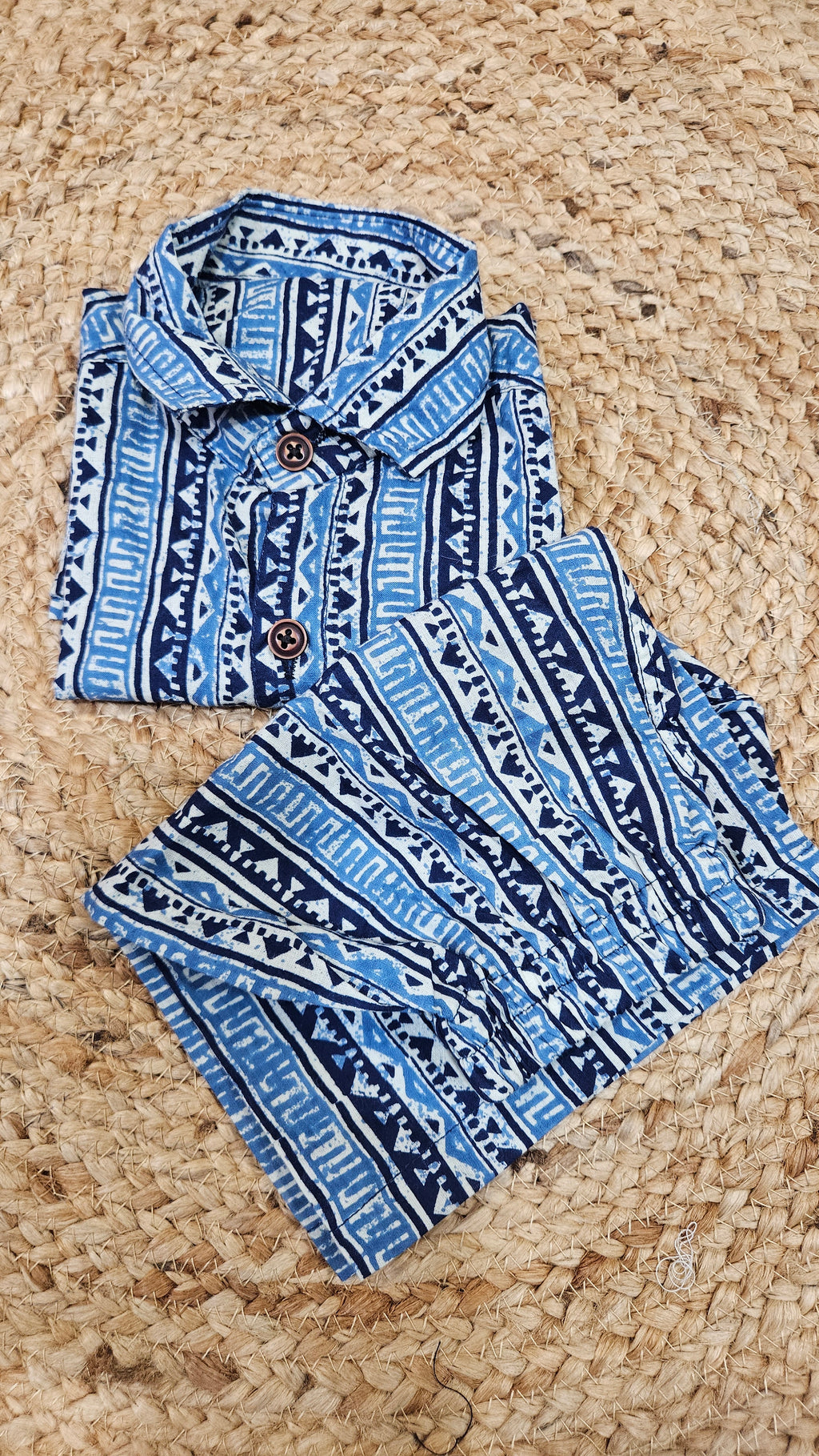Blue stripes co ord set