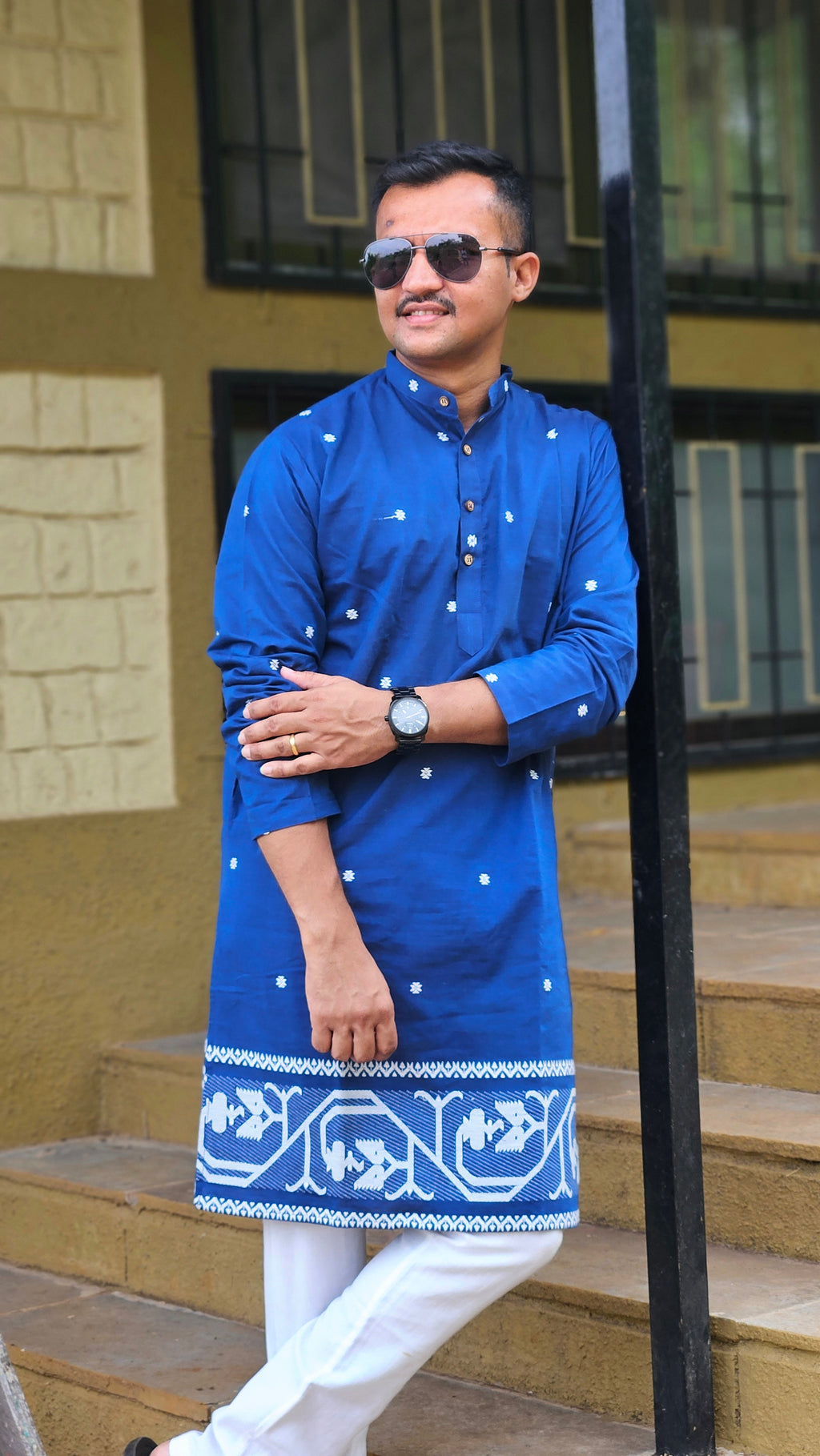 Royal Indigo Heritage Kurta💙